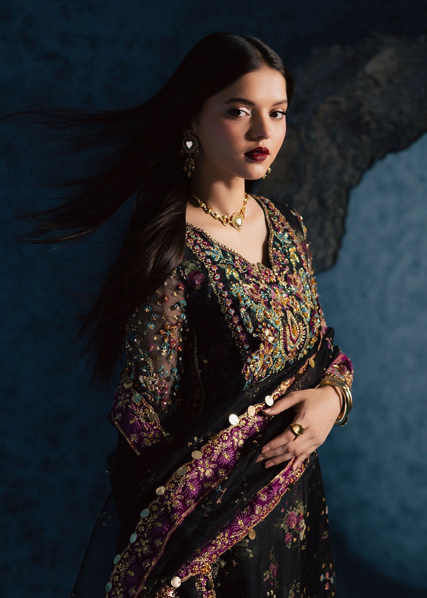 Maria Osama Khan | Lamhay Wedding Festive | MEHTAB - Wedding Dress - available at Maria Faisal in UK and USA.