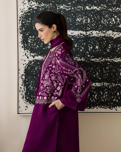 Sadaf Fawad Khan | Eva Luxury Pret 26 | Tyrian - Luxury Dress - available at Maria Faisal in UK and USA.
