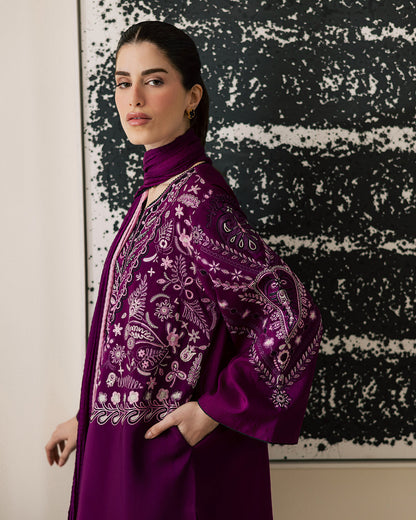 Sadaf Fawad Khan | Eva Luxury Pret 26 | Tyrian - Luxury Dress - available at Maria Faisal in UK and USA.