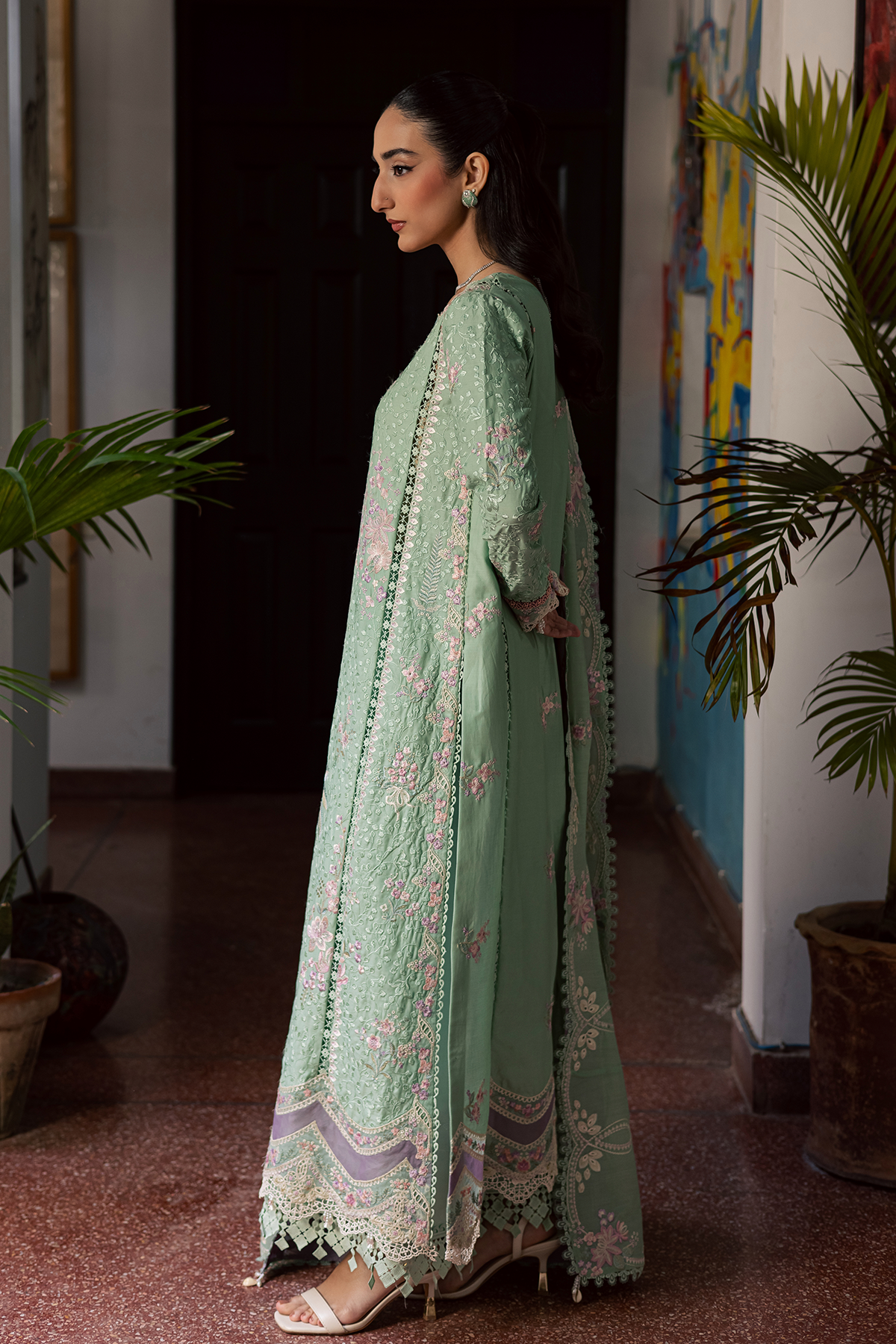 Zarposh | Celia Luxury Lawn 26 |MIREYA - Luxury Dress - available at Maria Faisal in UK and USA.