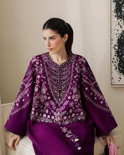 Sadaf Fawad Khan | Eva Luxury Pret 26 | Tyrian - Luxury Dress - available at Maria Faisal in UK and USA.