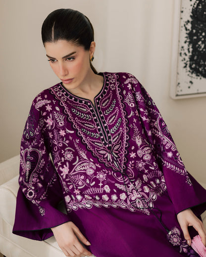 Sadaf Fawad Khan | Eva Luxury Pret 26 | Tyrian - Luxury Dress - available at Maria Faisal in UK and USA.