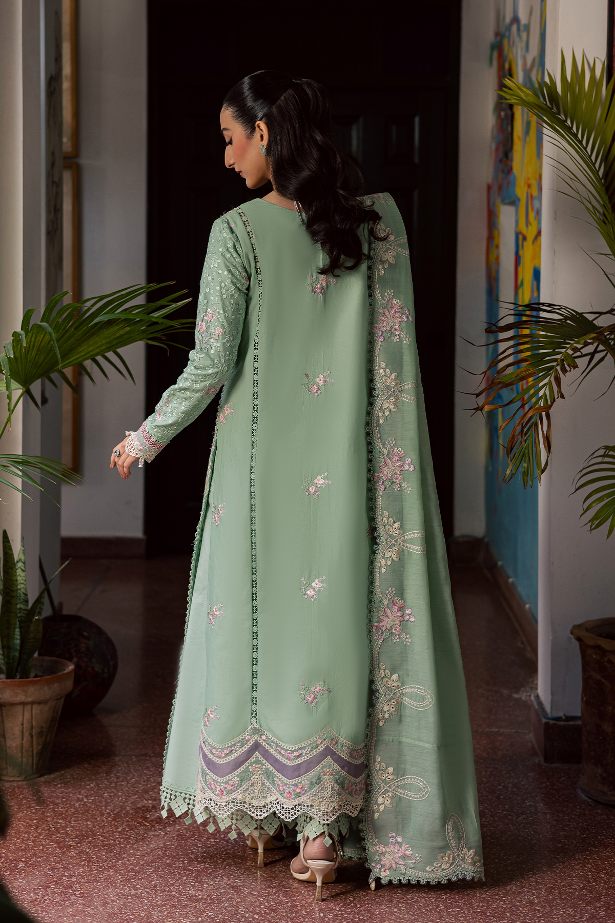 Zarposh | Celia Luxury Lawn 26 |MIREYA - Luxury Dress - available at Maria Faisal in UK and USA.
