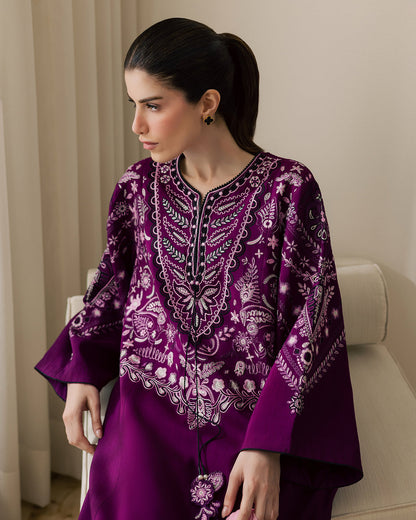 Sadaf Fawad Khan | Eva Luxury Pret 26 | Tyrian - Luxury Dress - available at Maria Faisal in UK and USA.