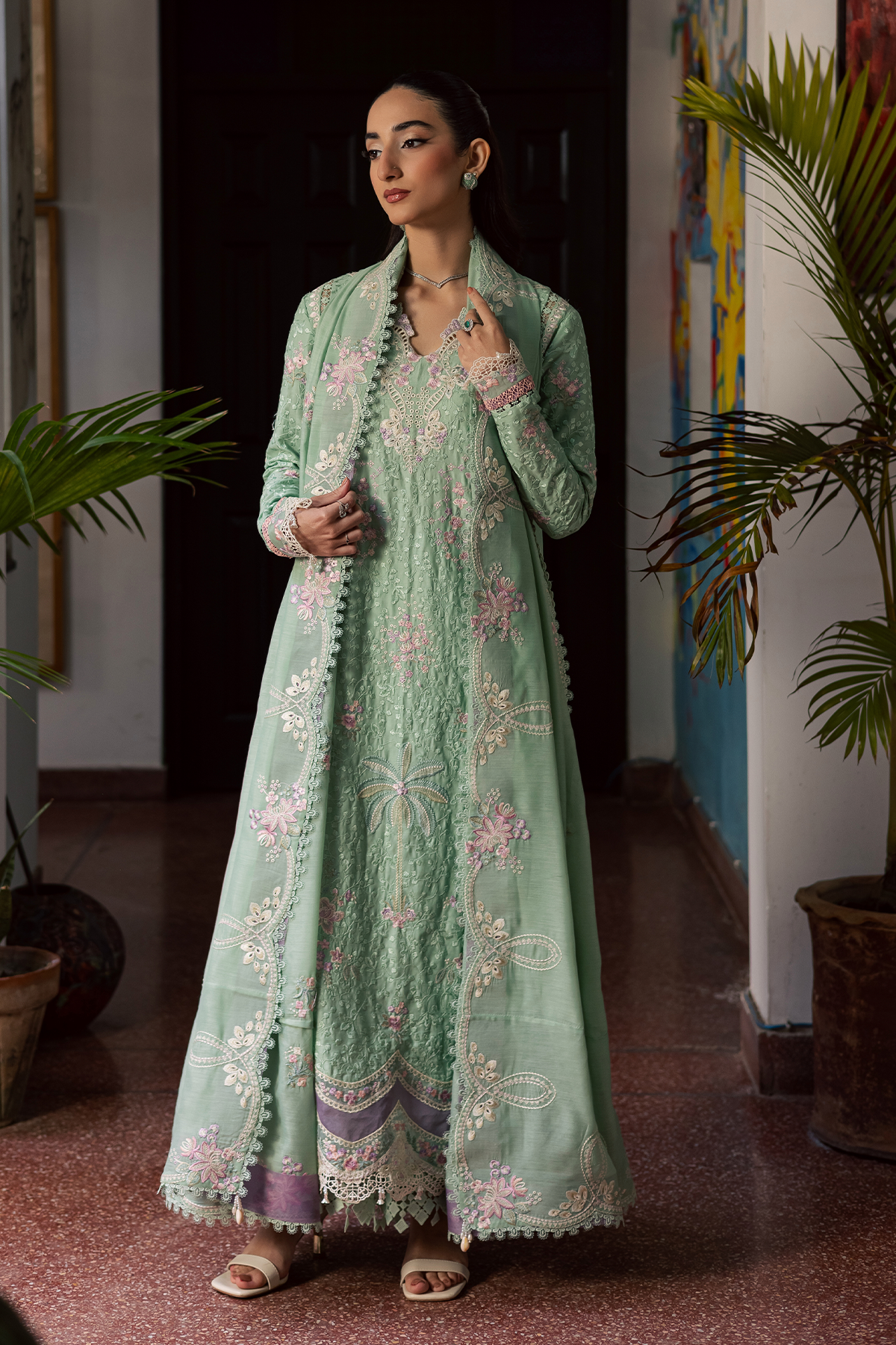 Zarposh | Celia Luxury Lawn 26 |MIREYA - Luxury Dress - available at Maria Faisal in UK and USA.