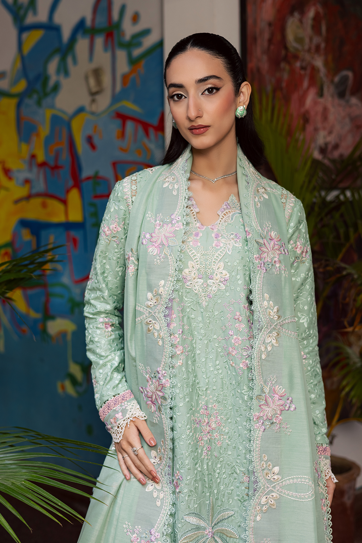 Zarposh | Celia Luxury Lawn 26 |MIREYA - Luxury Dress - available at Maria Faisal in UK and USA.