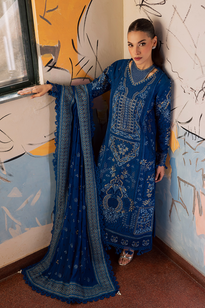 Zarposh | Celia Luxury Lawn 26 | NYSA - Luxury Dress - available at Maria Faisal in UK and USA.