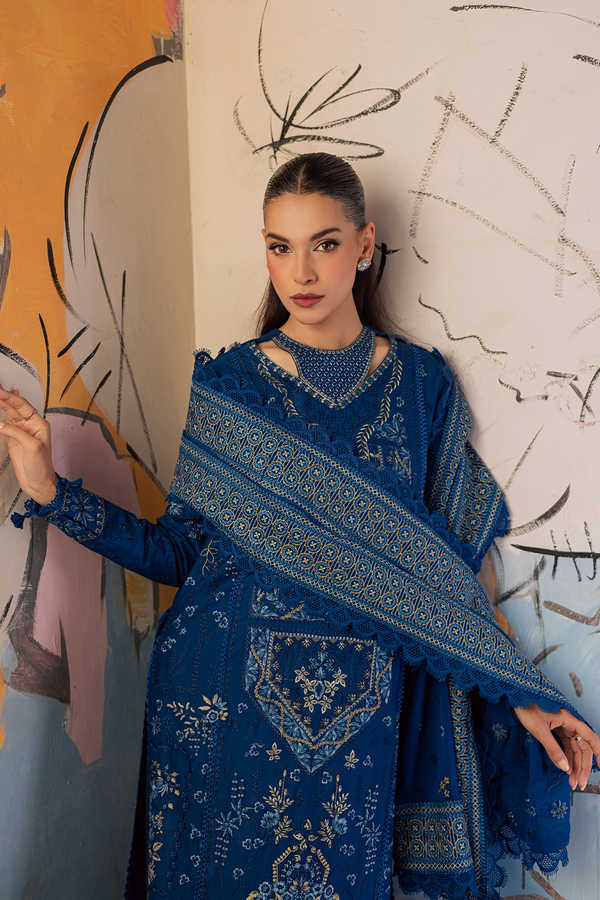 Zarposh | Celia Luxury Lawn 26 | NYSA - Luxury Dress - available at Maria Faisal in UK and USA.