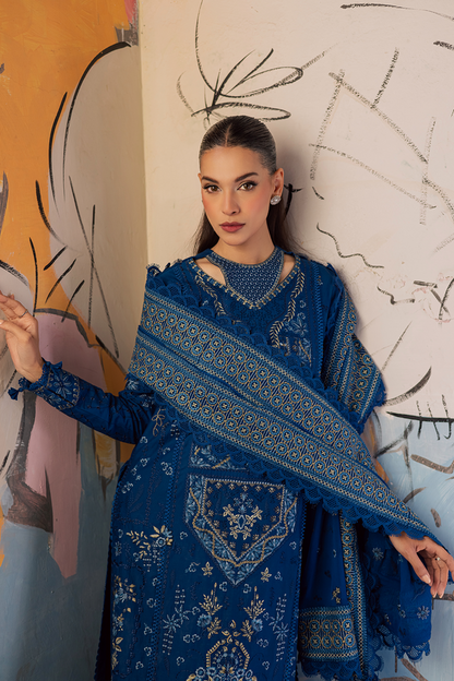 Zarposh | Celia Luxury Lawn 26 | NYSA - Luxury Dress - available at Maria Faisal in UK and USA.
