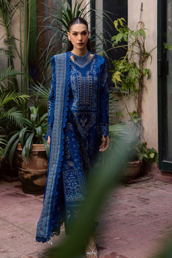 Zarposh | Celia Luxury Lawn 26 | NYSA - Luxury Dress - available at Maria Faisal in UK and USA.