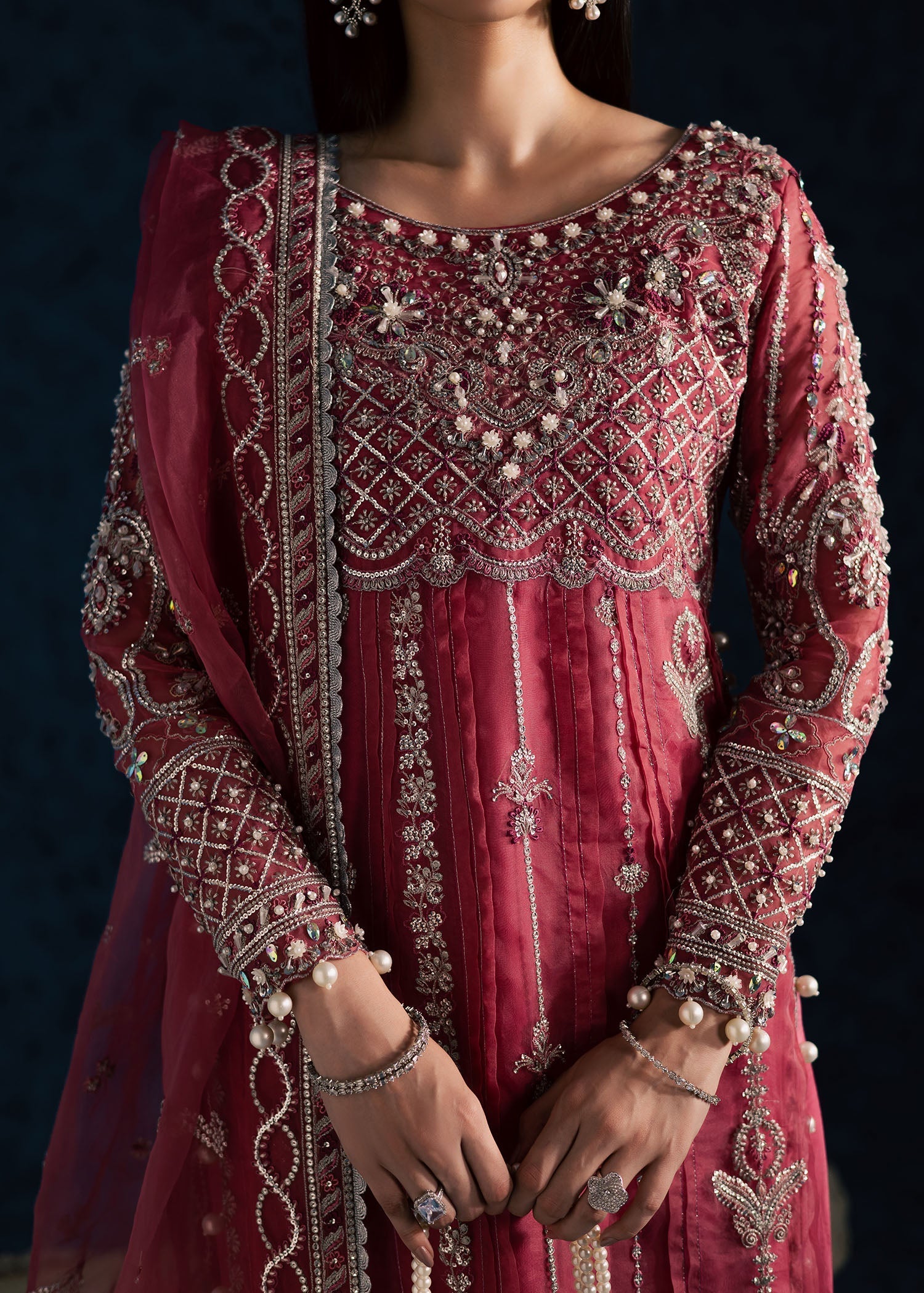 Maria Osama Khan | Lamhay Wedding Festive | GULBAHAR - Wedding Dress - available at Maria Faisal in UK and USA.