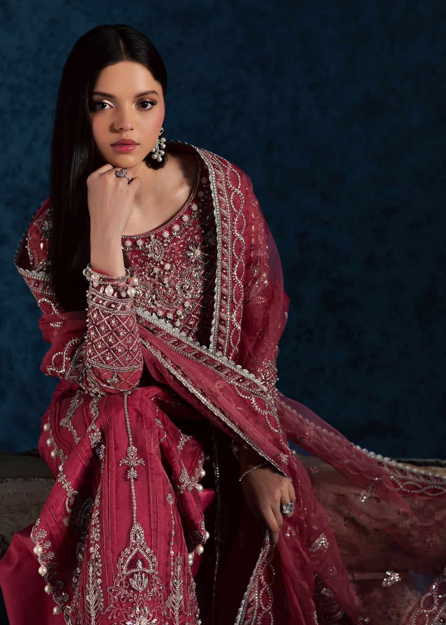 Maria Osama Khan | Lamhay Wedding Festive | GULBAHAR - Wedding Dress - available at Maria Faisal in UK and USA.