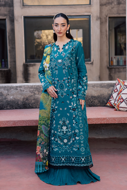 Zarposh | Celia Luxury Lawn 26 | AZUREA - Luxury Dress - available at Maria Faisal in UK and USA.