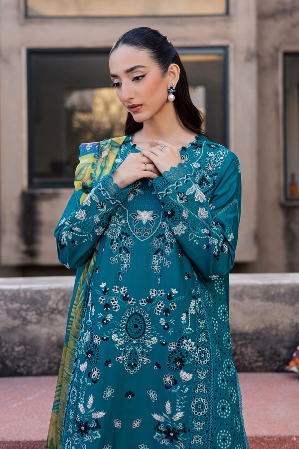 Zarposh | Celia Luxury Lawn 26 | AZUREA - Luxury Dress - available at Maria Faisal in UK and USA.