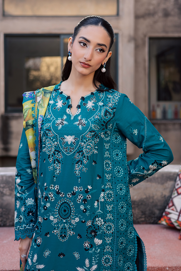 Zarposh | Celia Luxury Lawn 26 | AZUREA - Luxury Dress - available at Maria Faisal in UK and USA.