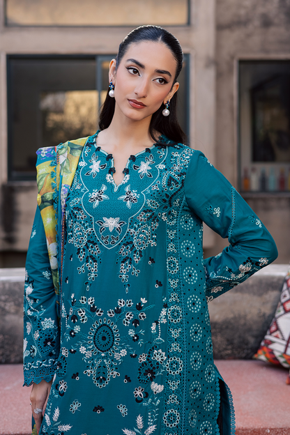 Zarposh | Celia Luxury Lawn 26 | AZUREA - Luxury Dress - available at Maria Faisal in UK and USA.