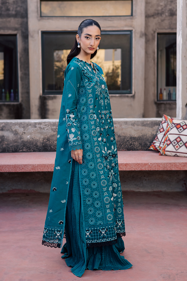 Zarposh | Celia Luxury Lawn 26 | AZUREA - Luxury Dress - available at Maria Faisal in UK and USA.