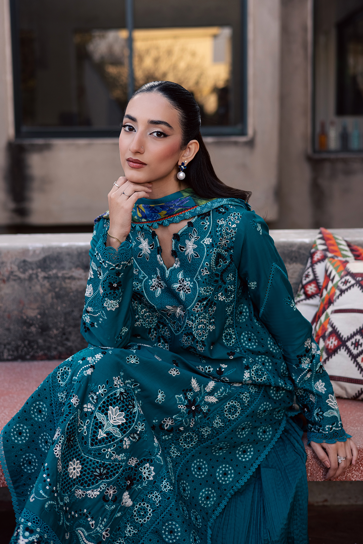 Zarposh | Celia Luxury Lawn 26 | AZUREA - Luxury Dress - available at Maria Faisal in UK and USA.
