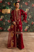 Emaan Adeel | Rangrez Collection | MAHI - Designer Dress with Intricate embroidery and embellishments. Shop elegent wedding dress at Maria Faisal.