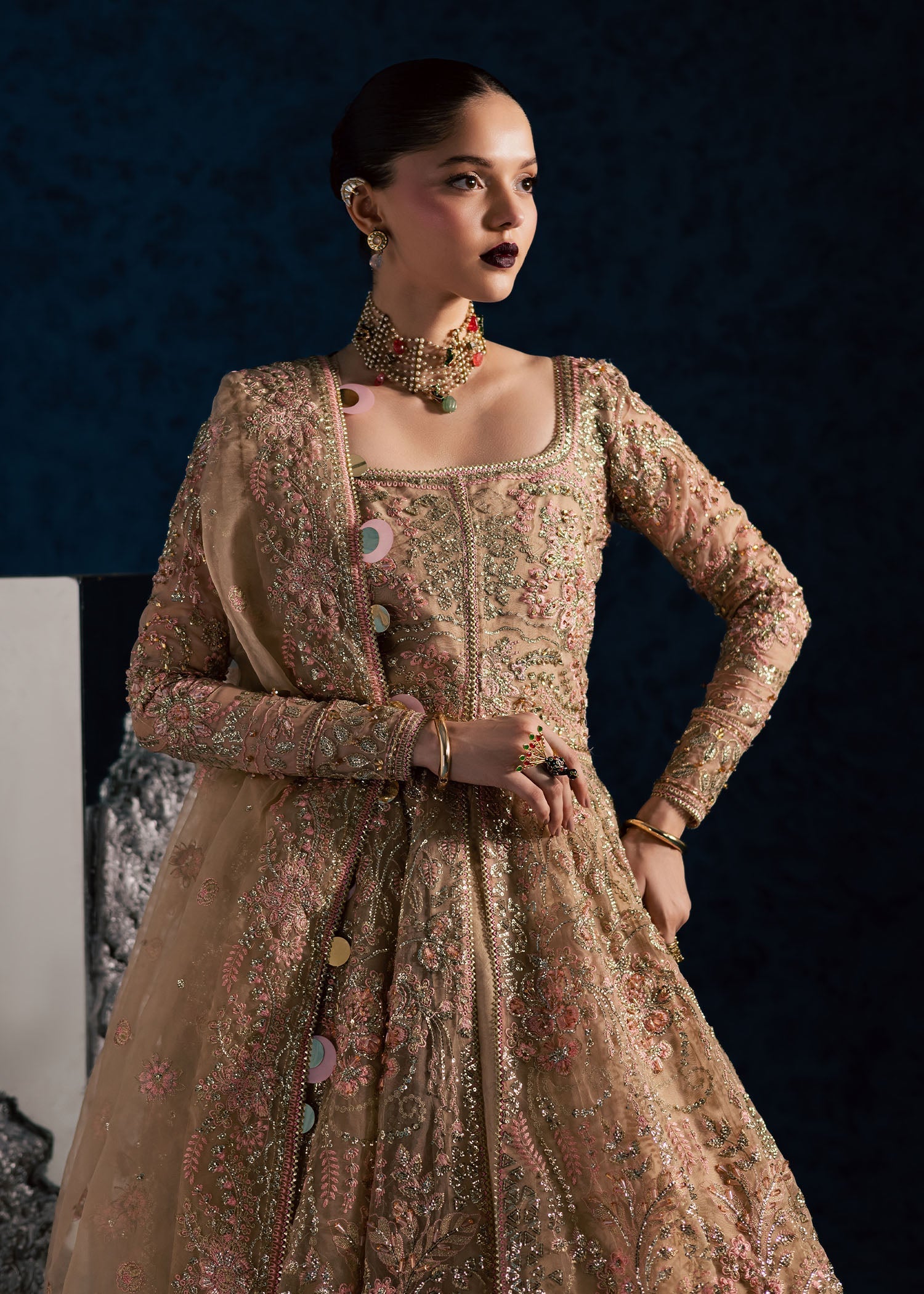 Maria Osama Khan | Lamhay Wedding Festive | NISBAT - Wedding Dress - available at Maria Faisal in UK and USA.