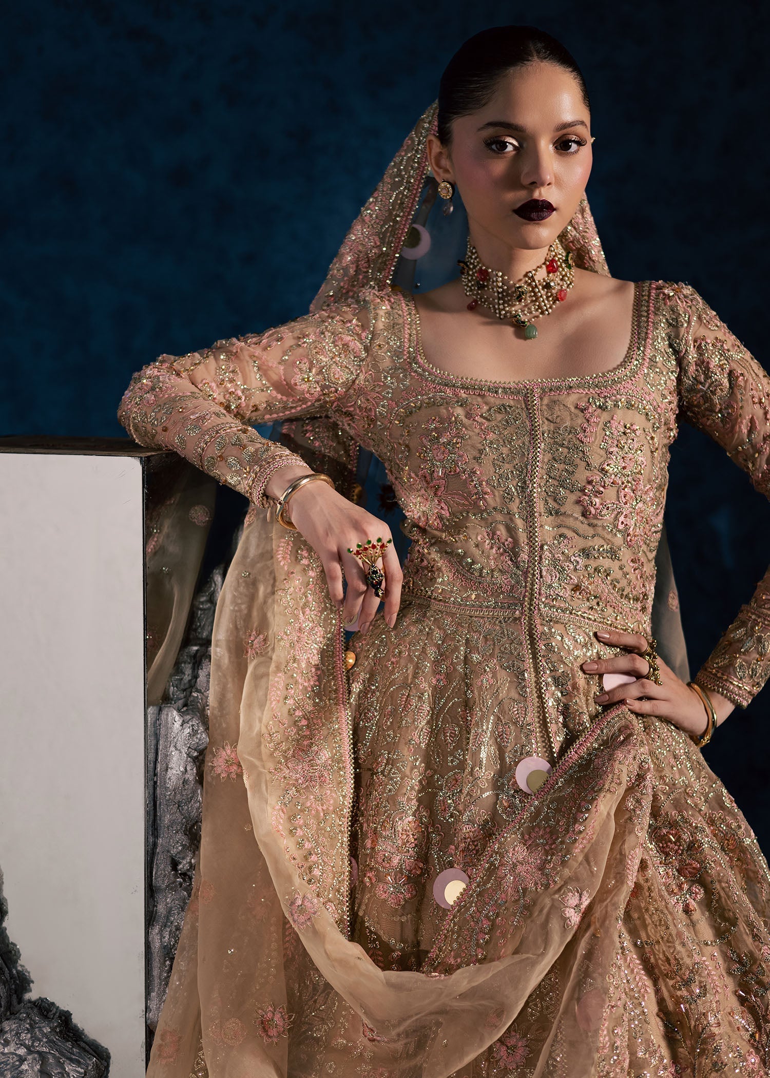 Maria Osama Khan | Lamhay Wedding Festive | NISBAT - Wedding Dress - available at Maria Faisal in UK and USA.