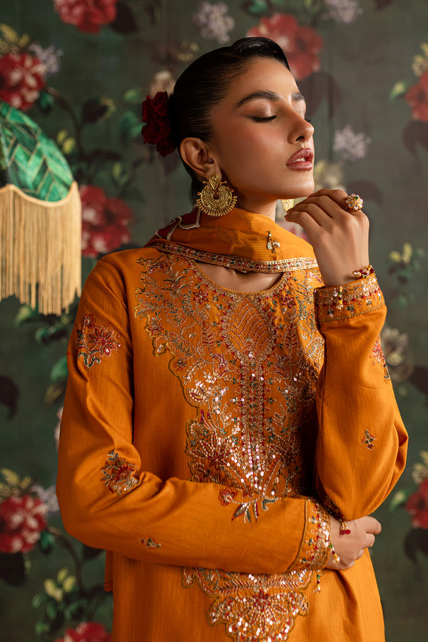 Emaan Adeel | Rangrez Collection | SHAMA - Designer Dress with Intricate embroidery and embellishments. Shop elegent wedding dress at Maria Faisal.