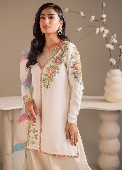 Maria Osama Khan | Noir Bliss Luxury Formals | Pearl Whisper - Formal Dress - available at Maria Faisal in UK and USA.