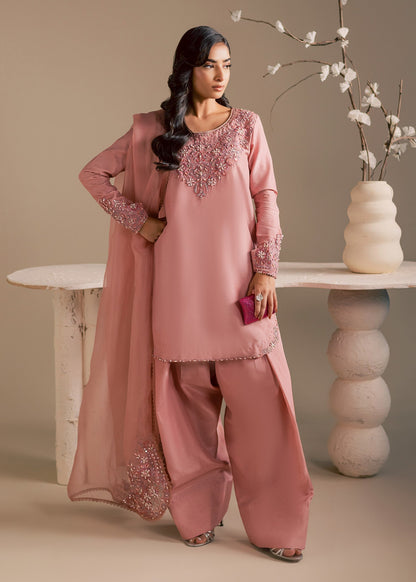 Maria Osama Khan | Noir Bliss Luxury Formals | Blush Dew - Formal Dress - available at Maria Faisal in UK and USA.