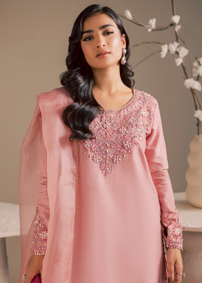 Maria Osama Khan | Noir Bliss Luxury Formals | Blush Dew - Formal Dress - available at Maria Faisal in UK and USA.
