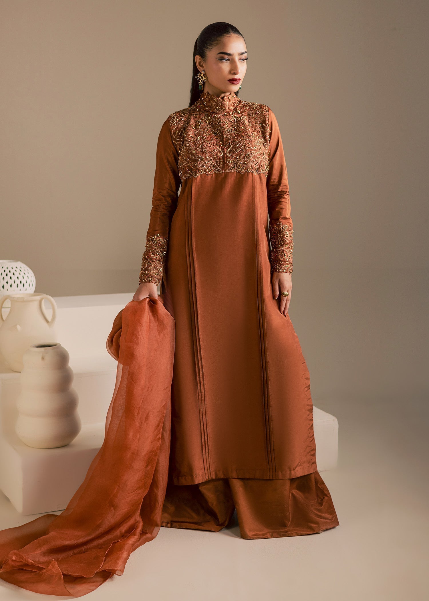 Maria Osama Khan | Noir Bliss Luxury Formals | Coco Dusk - Formal Dress - available at Maria Faisal in UK and USA.