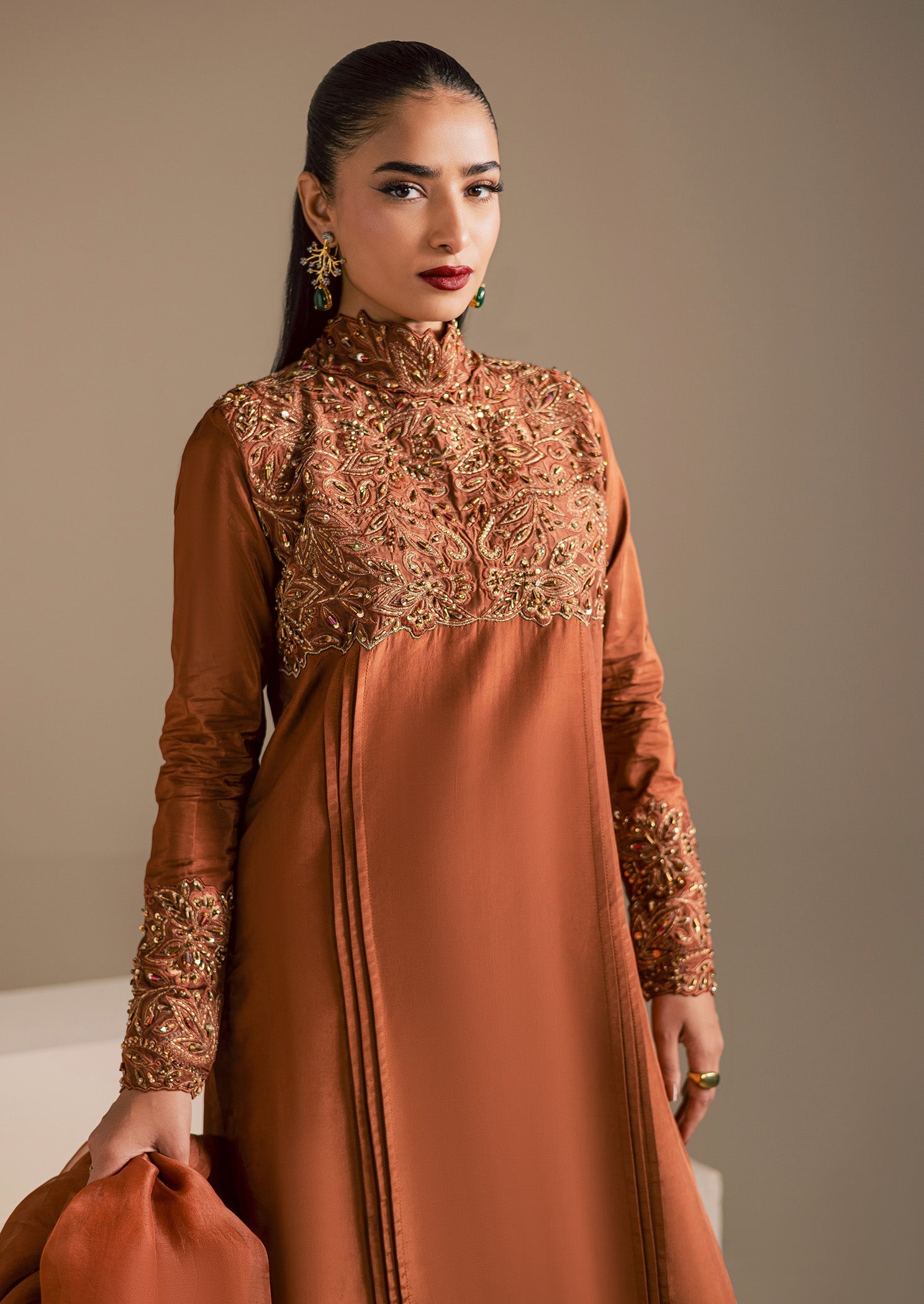Maria Osama Khan | Noir Bliss Luxury Formals | Coco Dusk - Formal Dress - available at Maria Faisal in UK and USA.