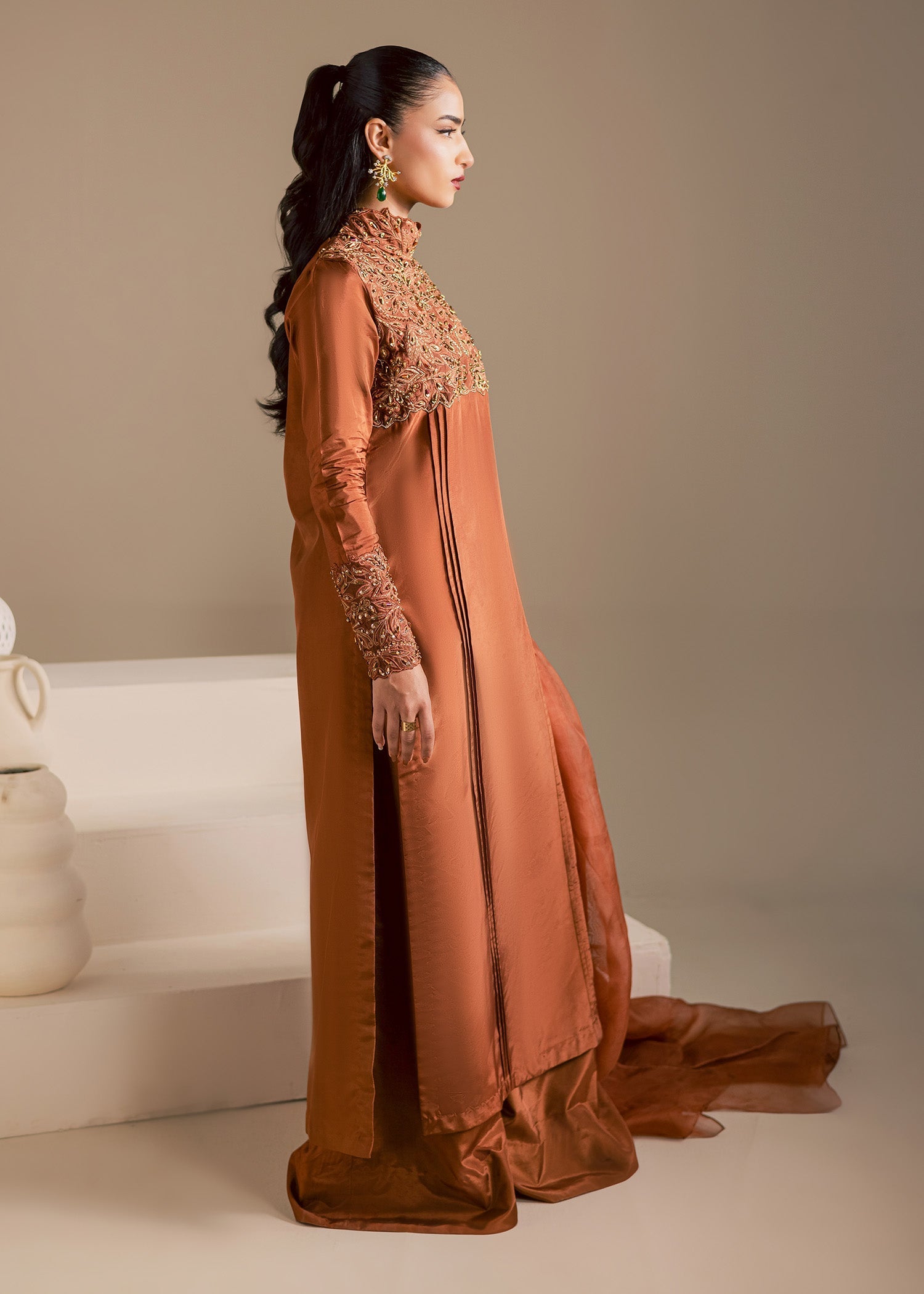 Maria Osama Khan | Noir Bliss Luxury Formals | Coco Dusk - Formal Dress - available at Maria Faisal in UK and USA.
