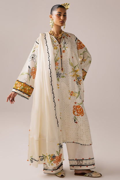 Elan | Stitched Pret 26 | SONAMARG (EL26-09 A ST) - Luxury Dress - available at Maria Faisal in UK and USA.