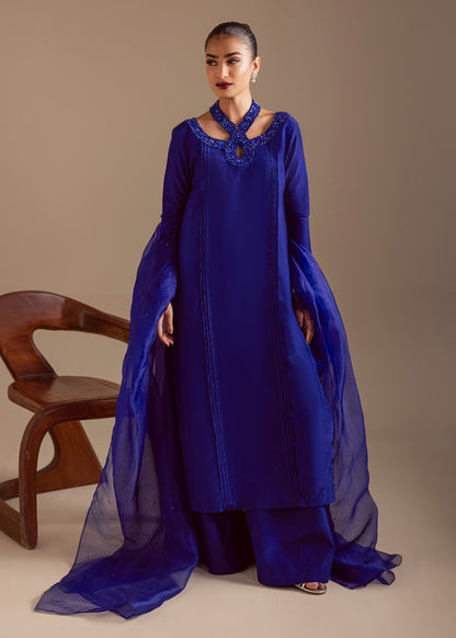 Maria Osama Khan | Noir Bliss Luxury Formals | Majestic Noir - Formal Dress - available at Maria Faisal in UK and USA.