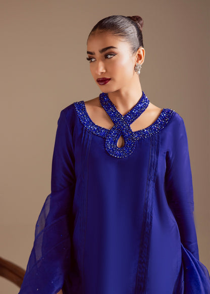 Maria Osama Khan | Noir Bliss Luxury Formals | Majestic Noir - Formal Dress - available at Maria Faisal in UK and USA.