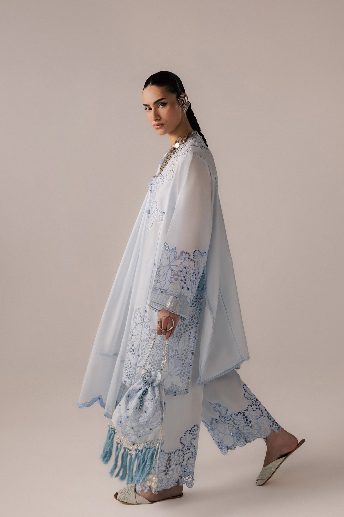 Elan | Stitched Pret 26 | BRUMINE (EL26-02 A ST) - Luxury Dress - available at Maria Faisal in UK and USA.