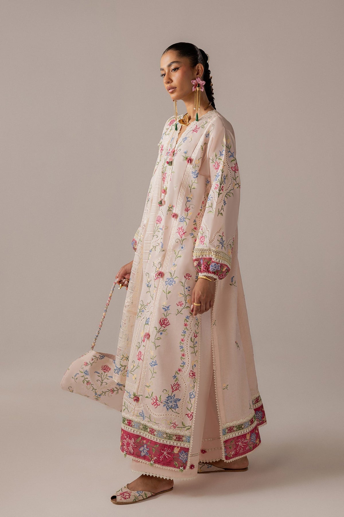 Elan | Stitched Pret 26 | SOZRAAG (EL26-03 A ST) - Luxury Dress - available at Maria Faisal in UK and USA.