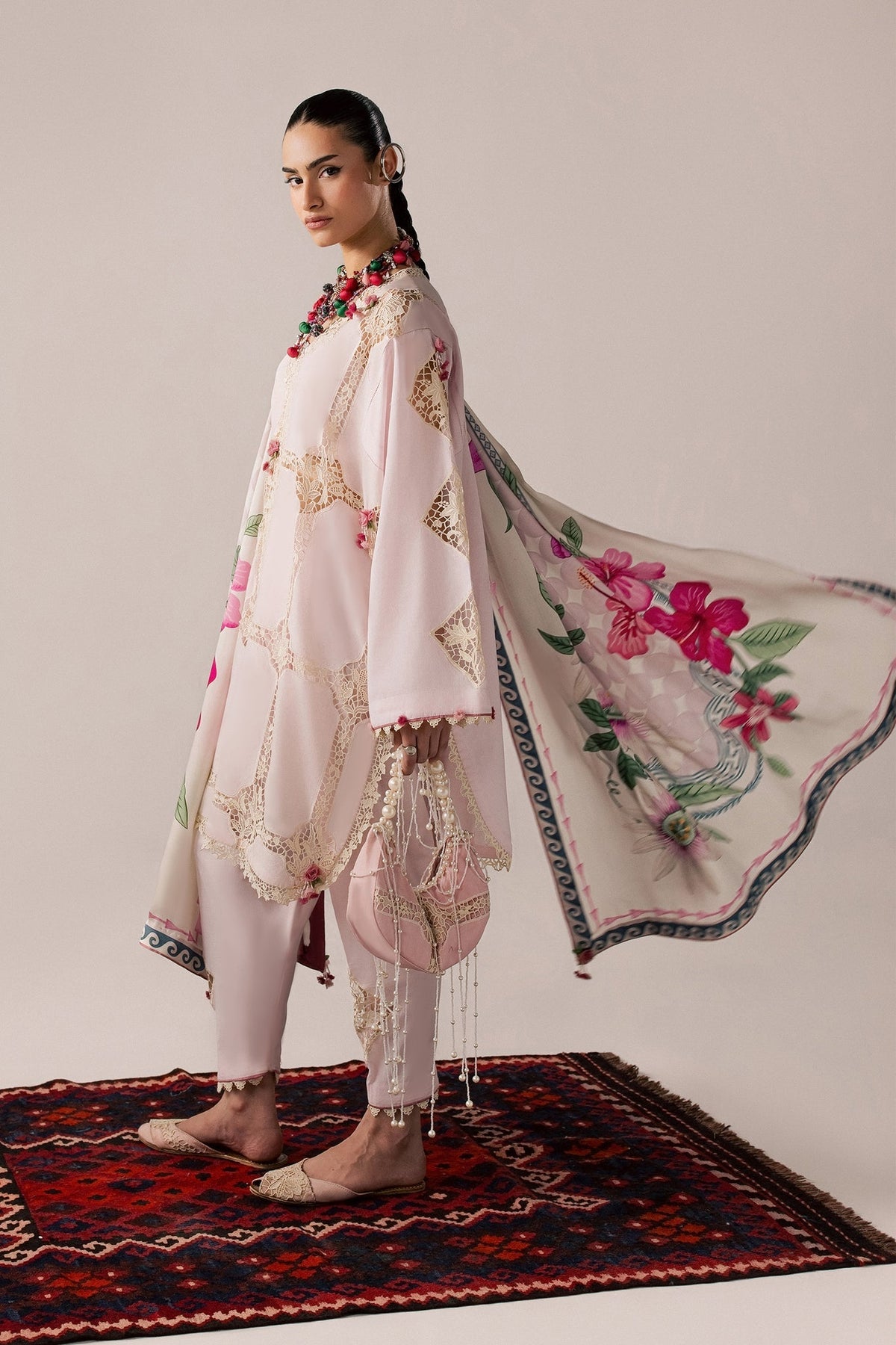 Elan | Stitched Pret 26 | ZERIN (EL26-11 A ST) - Luxury Dress - available at Maria Faisal in UK and USA.