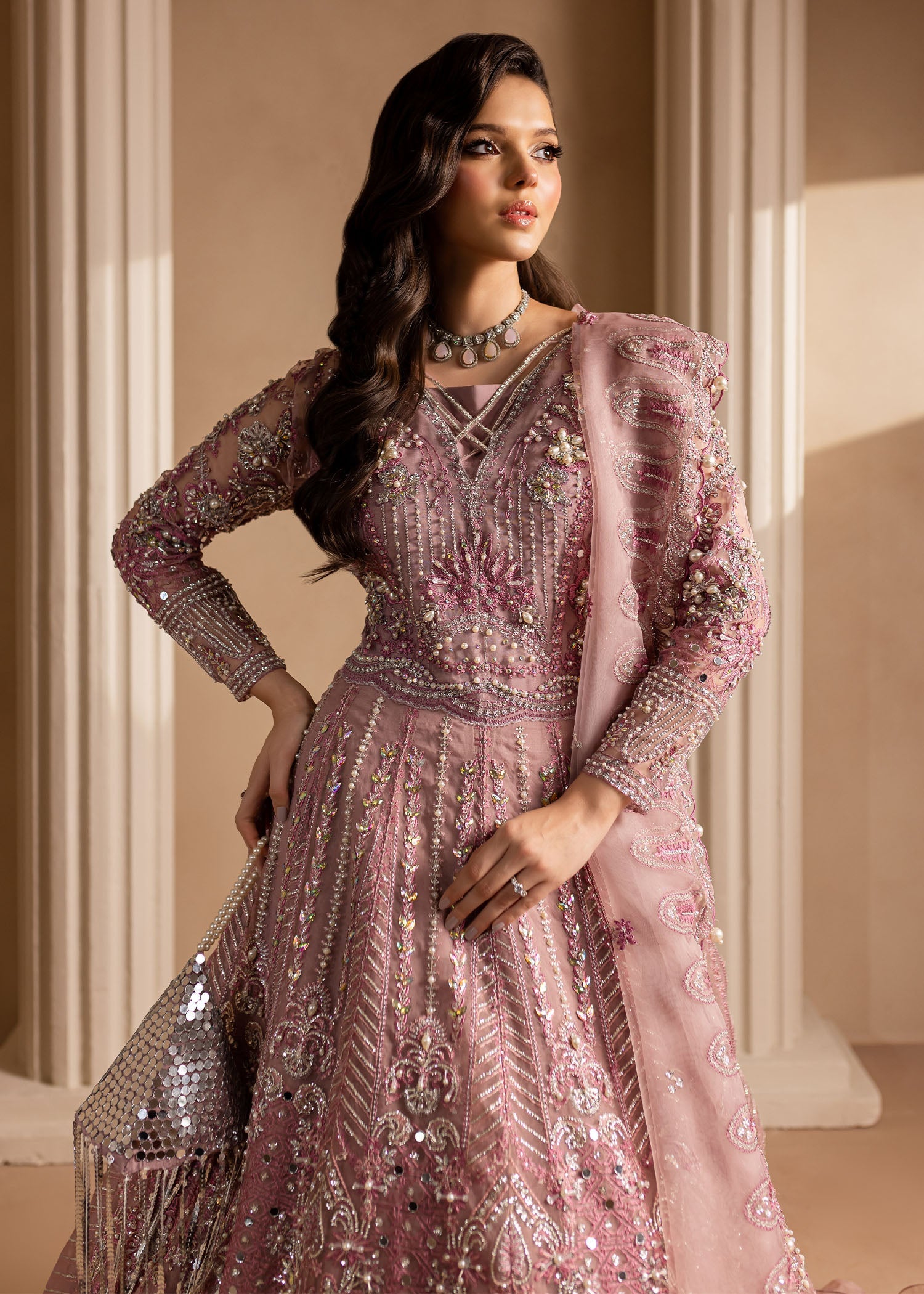 Maria Osama Khan | Lamhay Wedding Festive | Pakeezah - Designer Dress with Intricate embroidery and embellishments. Shop elegent wedding dress at Maria Faisal.