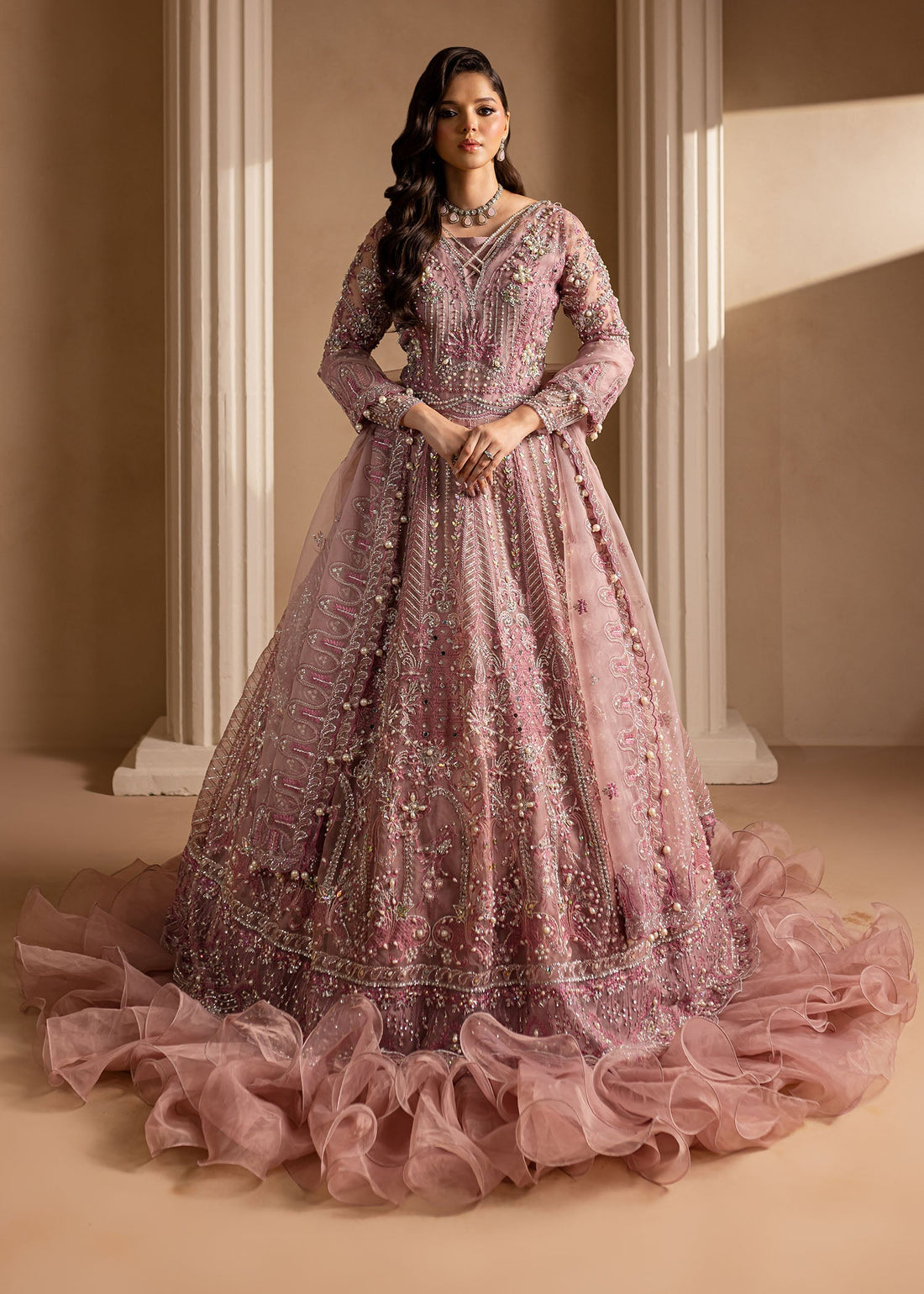 Maria Osama Khan | Lamhay Wedding Festive | Pakeezah - Designer Dress with Intricate embroidery and embellishments. Shop elegent wedding dress at Maria Faisal.
