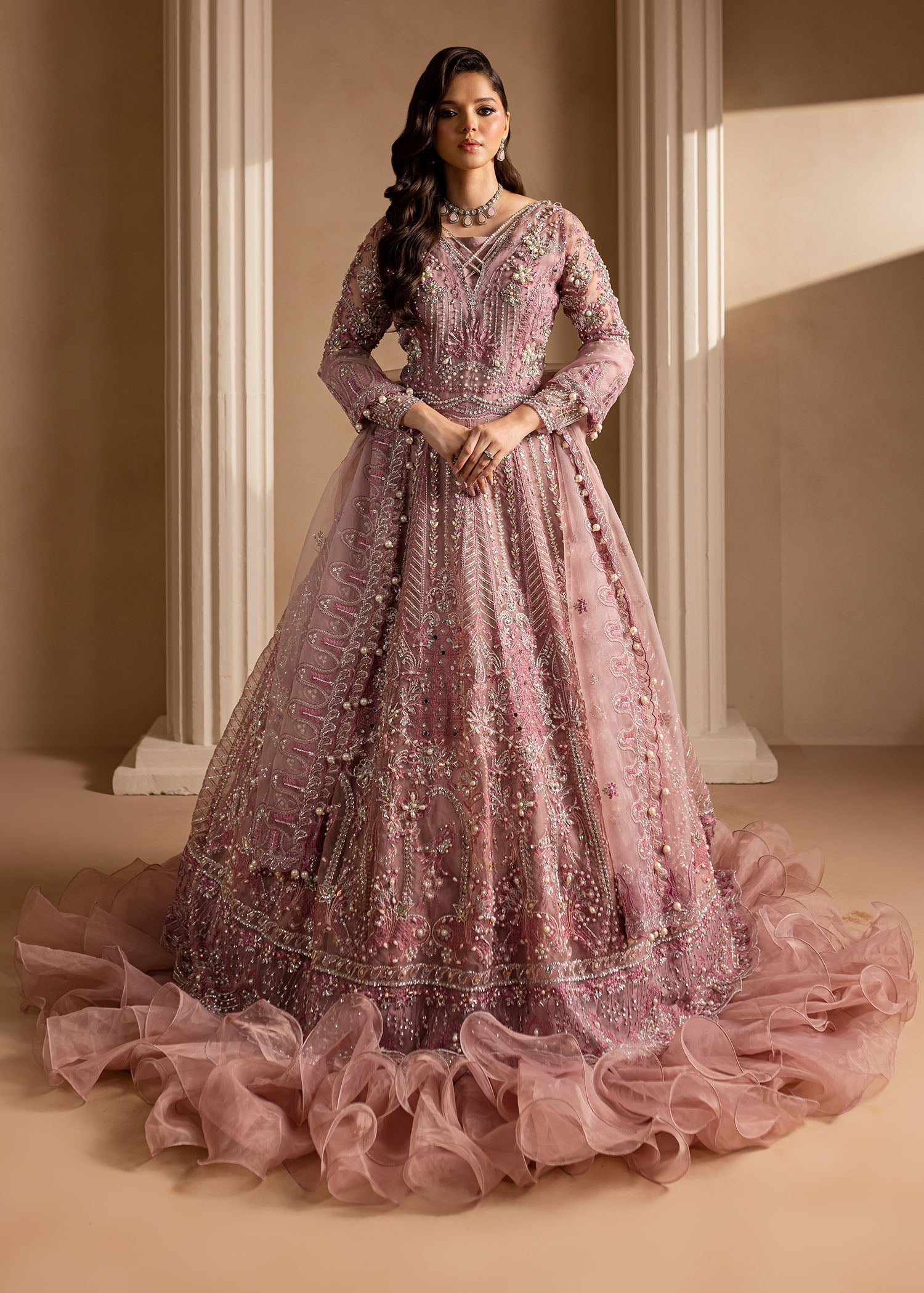 Maria Osama Khan | Lamhay Wedding Festive | Pakeezah - Designer Dress with Intricate embroidery and embellishments. Shop elegent wedding dress at Maria Faisal.