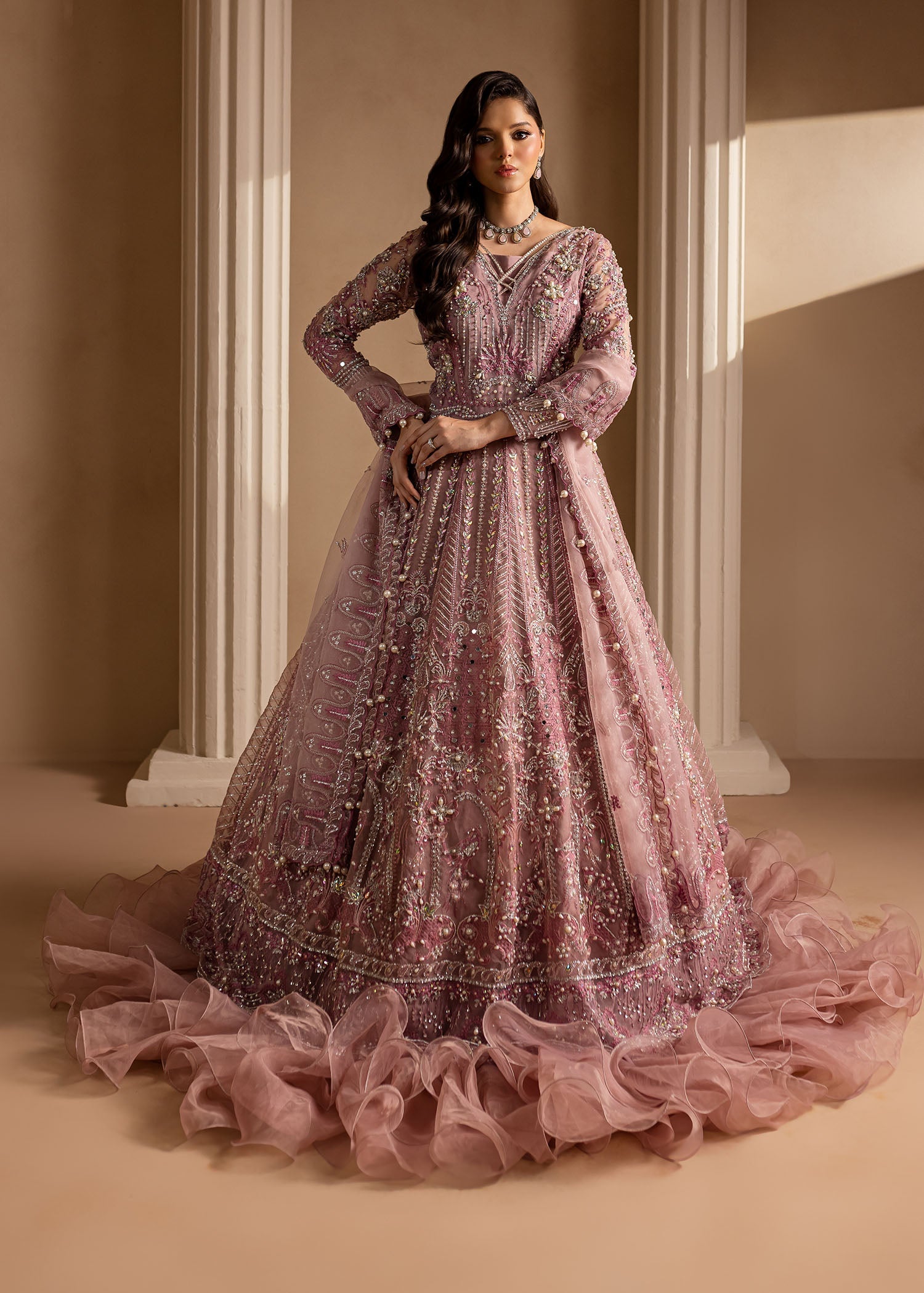 Maria Osama Khan | Lamhay Wedding Festive | Pakeezah - Designer Dress with Intricate embroidery and embellishments. Shop elegent wedding dress at Maria Faisal.