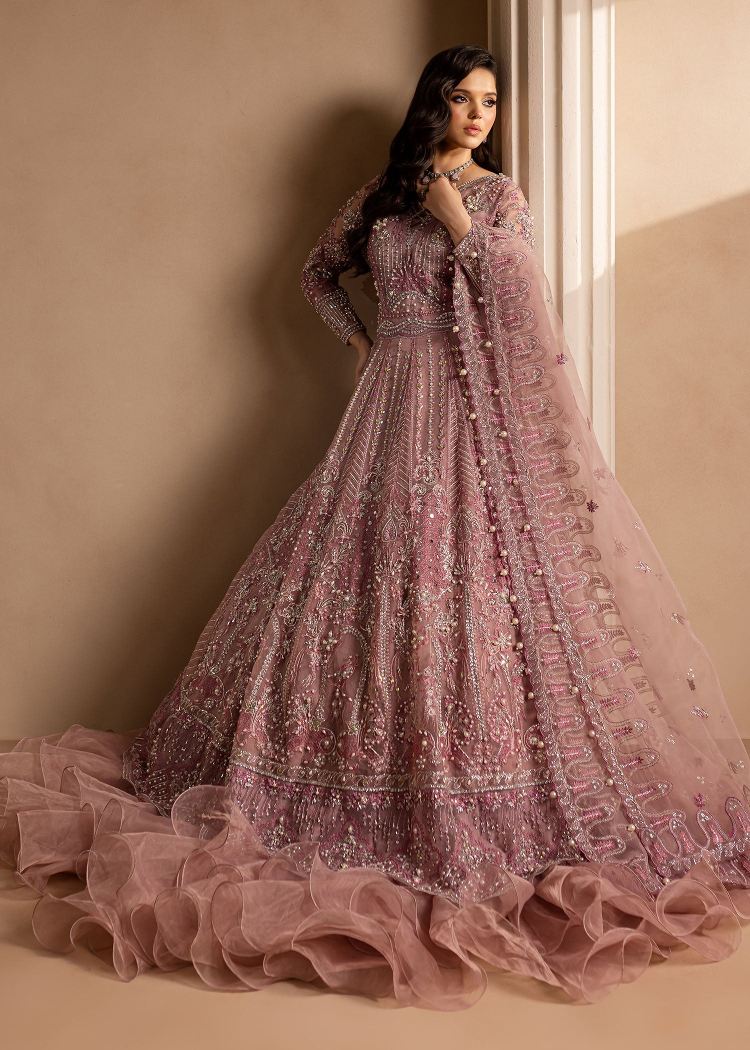 Maria Osama Khan | Lamhay Wedding Festive | Pakeezah - Designer Dress with Intricate embroidery and embellishments. Shop elegent wedding dress at Maria Faisal.