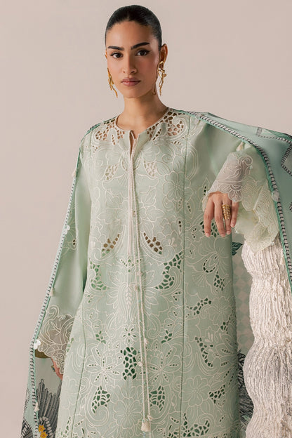 Elan | Stitched Pret 26 | ZEVARE (EL26-07 A ST) - Luxury Dress - available at Maria Faisal in UK and USA.