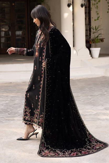 Nureh | Exclusive Leather Peach | NE-215 - Luxury Dress - available at Maria Faisal in UK and USA.