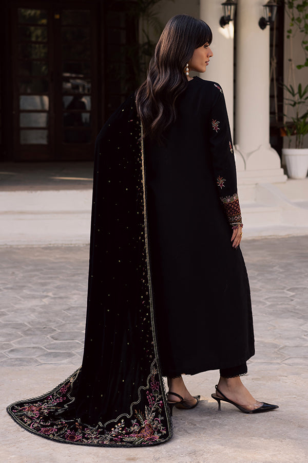 Nureh | Exclusive Leather Peach | NE-215 - Luxury Dress - available at Maria Faisal in UK and USA.