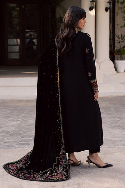Nureh | Exclusive Leather Peach | NE-215 - Luxury Dress - available at Maria Faisal in UK and USA.