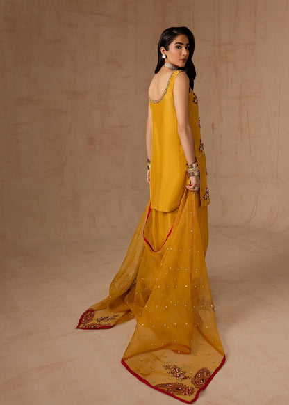 Maria Osama Khan | Noir Bliss Luxury Formals | Marigold Muse by Maria Faisal - Registered Vendor of : Maria Osama Khan - type : Ladies Clothes - 100% original wedding dresses