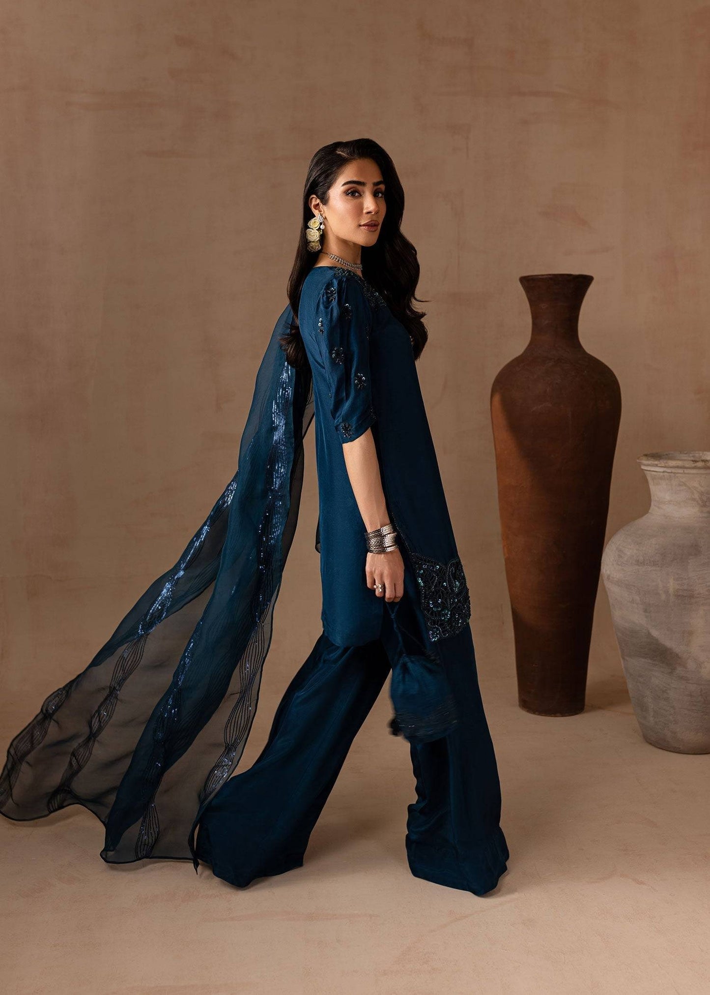 Maria Osama Khan | Noir Bliss Luxury Formals | Royal Sapphire by Maria Faisal - Registered Vendor of : Maria Osama Khan - type : Ladies Clothes - 100% original wedding dresses