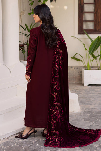 Nureh | Exclusive Leather Peach | NE-211 - Luxury Dress - available at Maria Faisal in UK and USA.